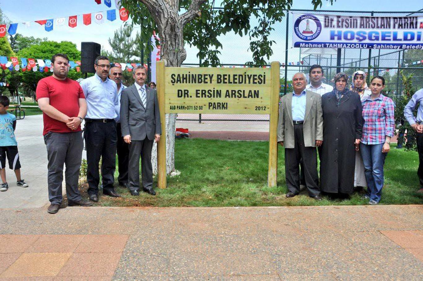 Dr. Ersin Arslan’ın ismi parkta yaşatılıyor